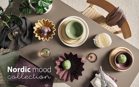 La nuova collezione Nordic Mood: stoviglie colorate dalle forme giocose