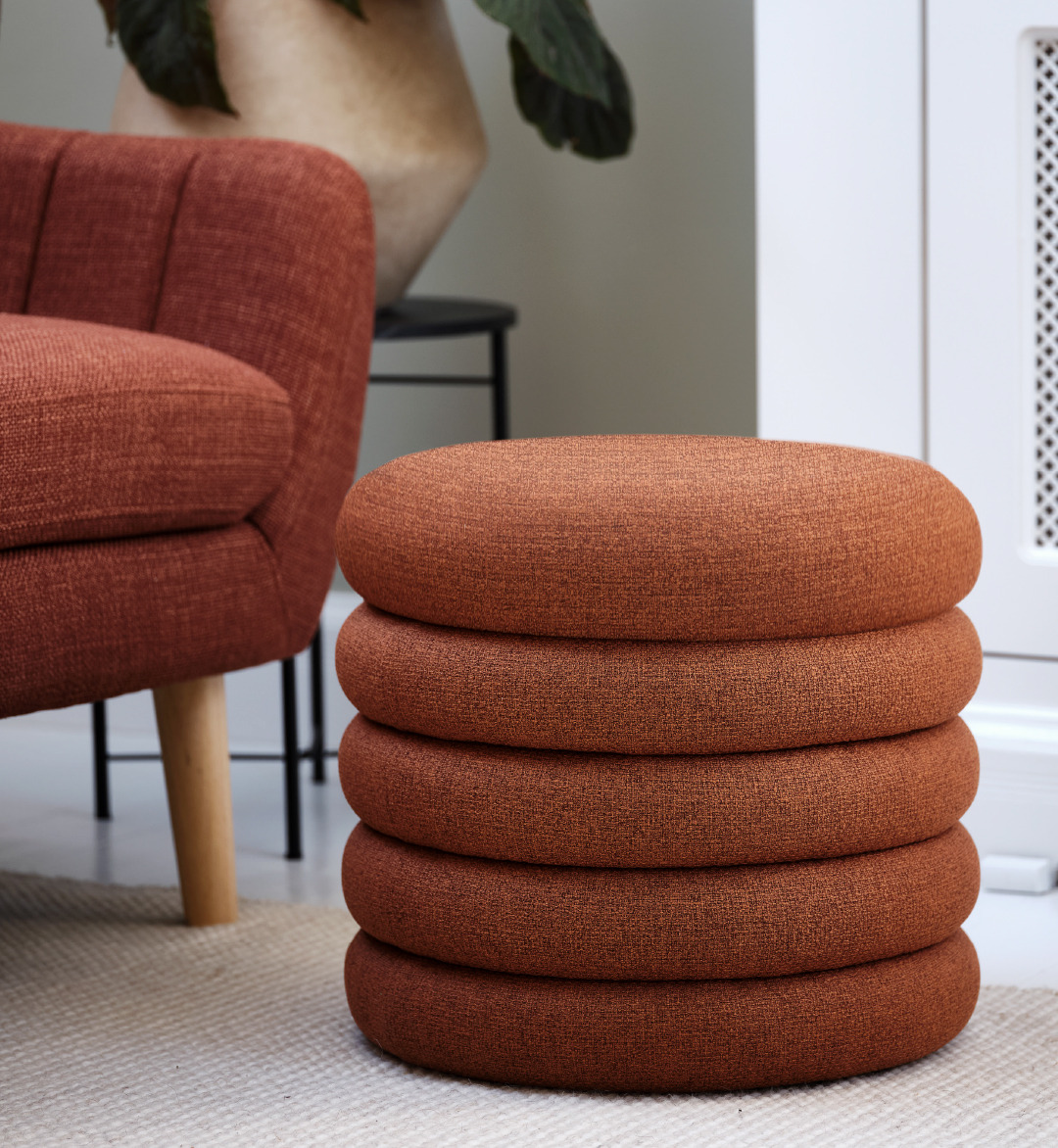 Pouf rosso DALENE