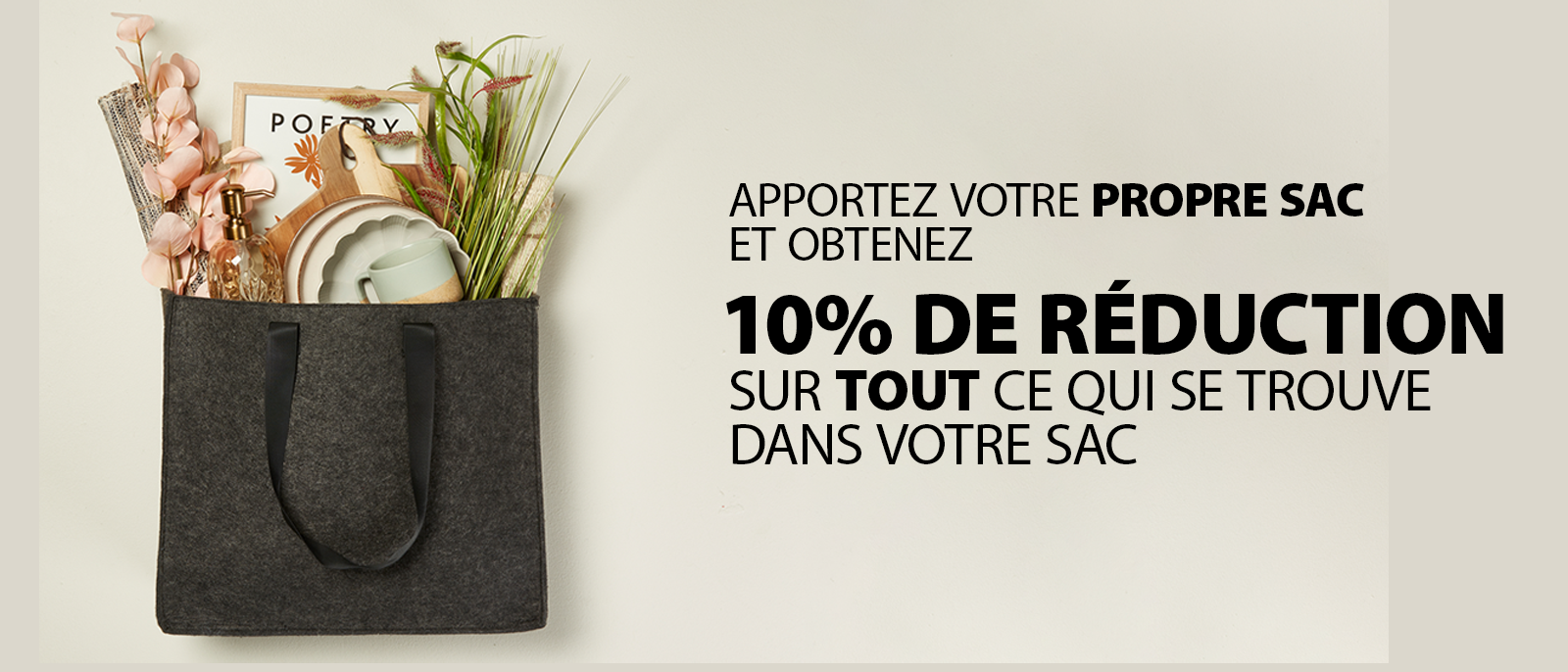 Apportez votre propre sac!