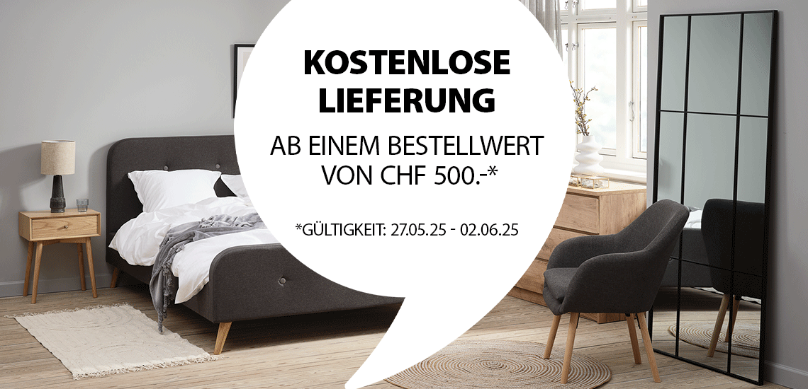 Kostenlose Lieferung ab CHF 500.-