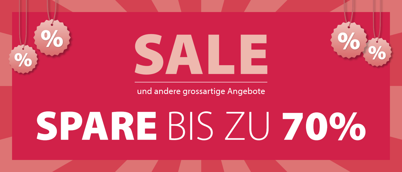SALE Spare bis zu 70% SALE Spare bis zu 70%