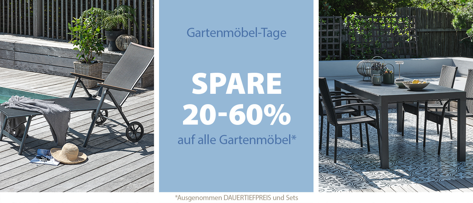 Gartenmöbel-Tage - Spare 20-60%