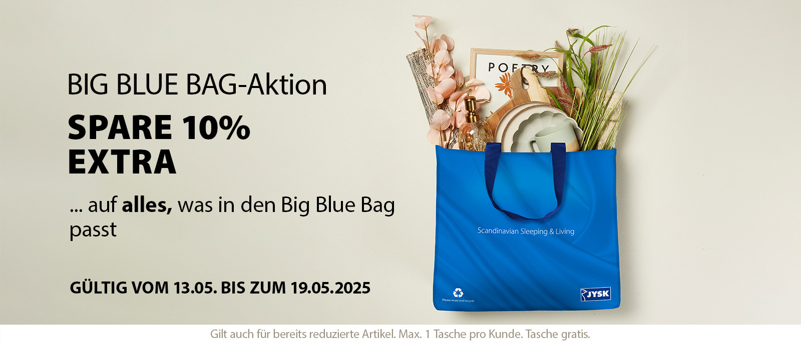 BIG BLUE BAG füllen & 10% extra sparen