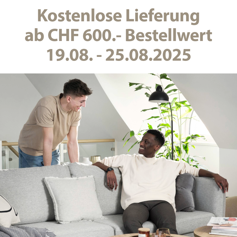 Kostenlose Lieferung ab CHF 600.-