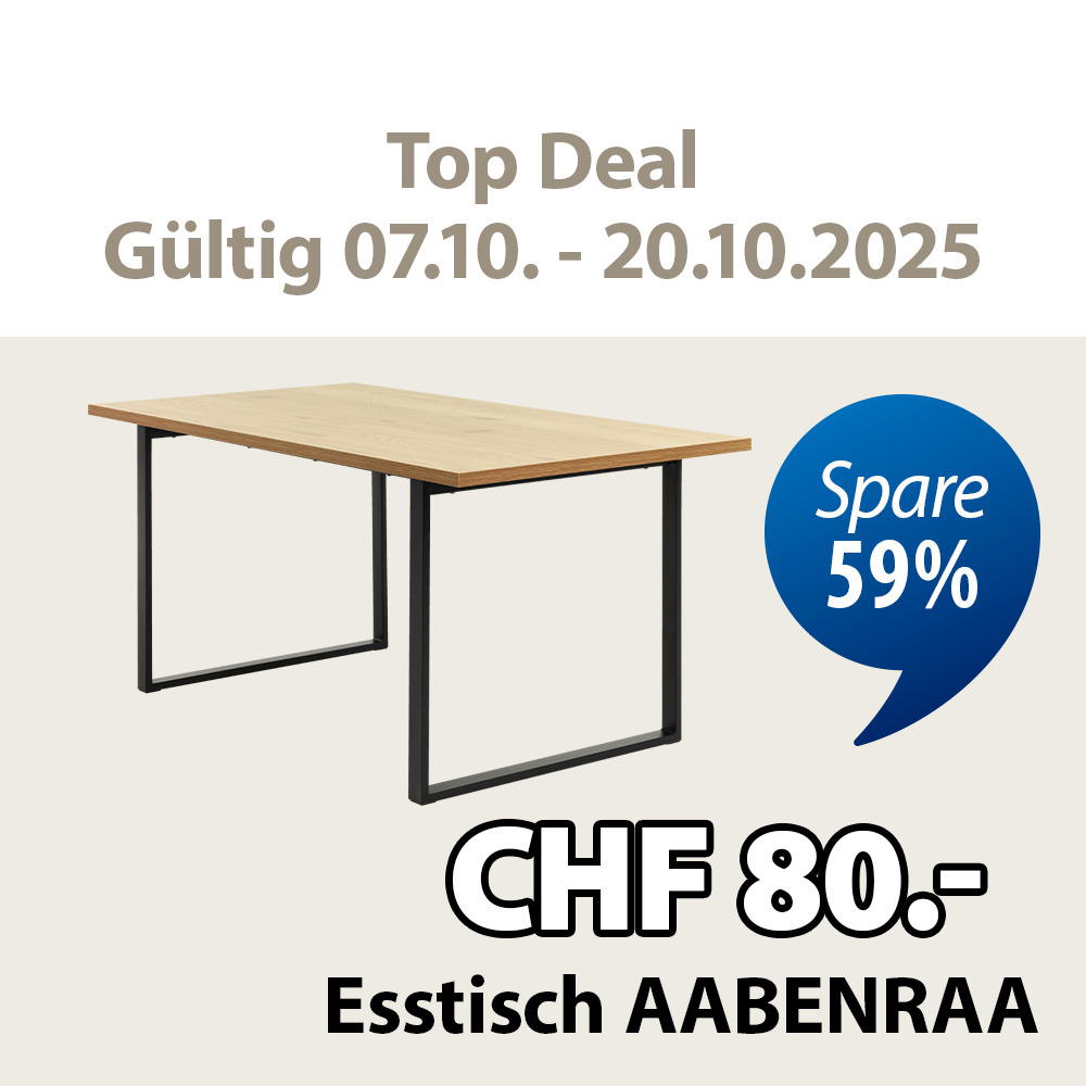 Top Deal Esstisch AABENRAA Spare 59%
