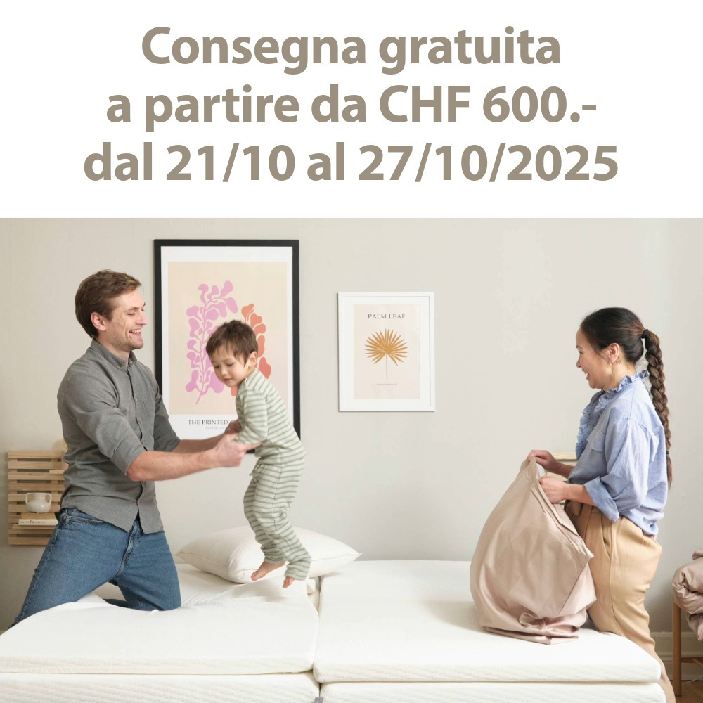 Consegna gratuita per ordini oltre CHF 600.- 
