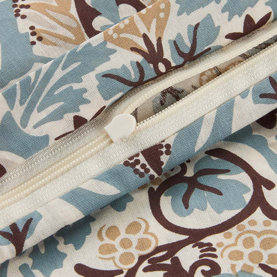 LOVIS Bettwäsche-Set Bettwäsche im Art Deco Stil in pastellblau und braun