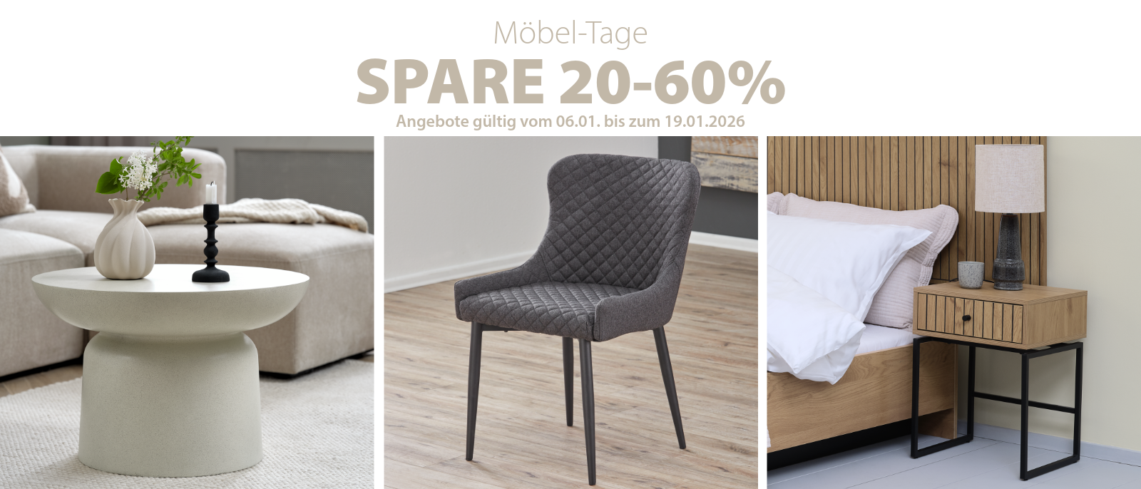 Möbel-Tage - Spare 20-60% Möbel-Tage - Spare 20-60%