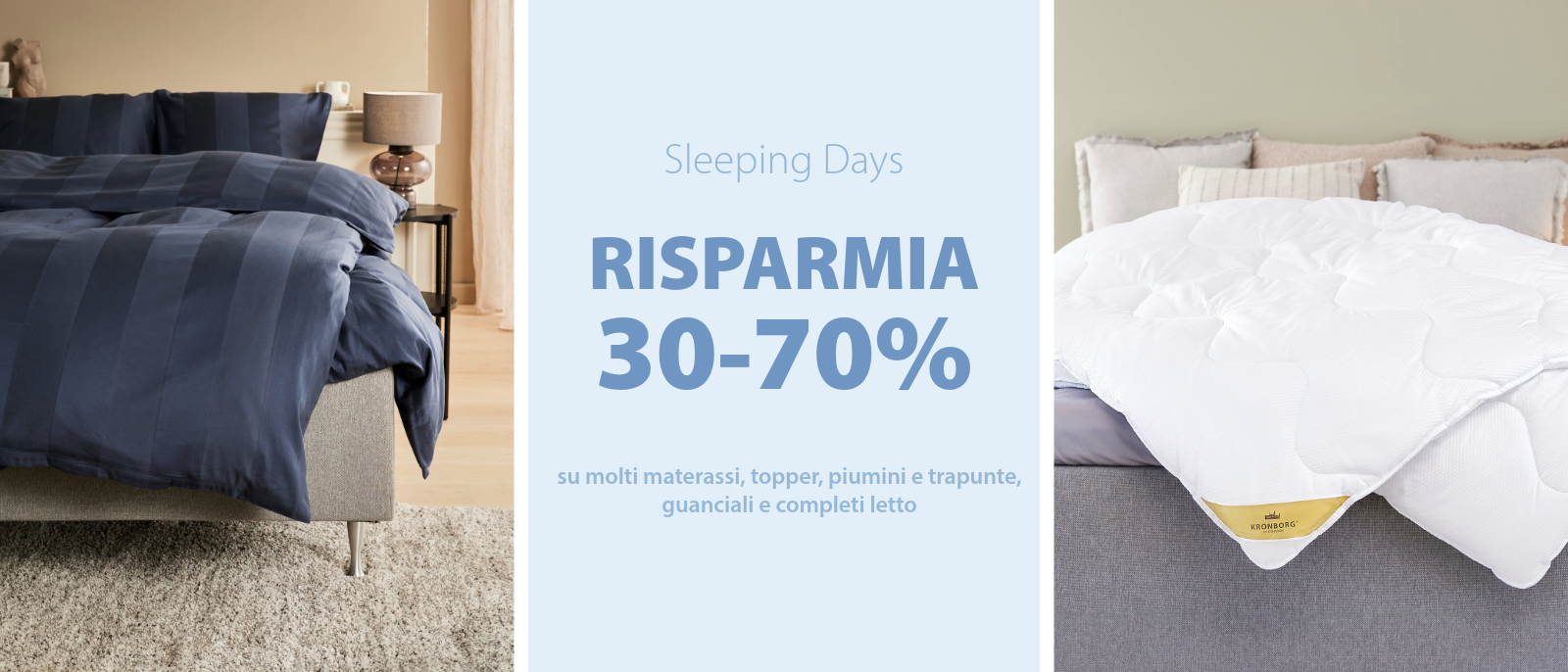 Sleeping Days - risparmia 30-70% su molti articoli