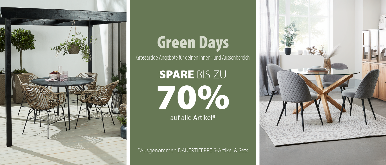 Green Days Spare bis zu 70%