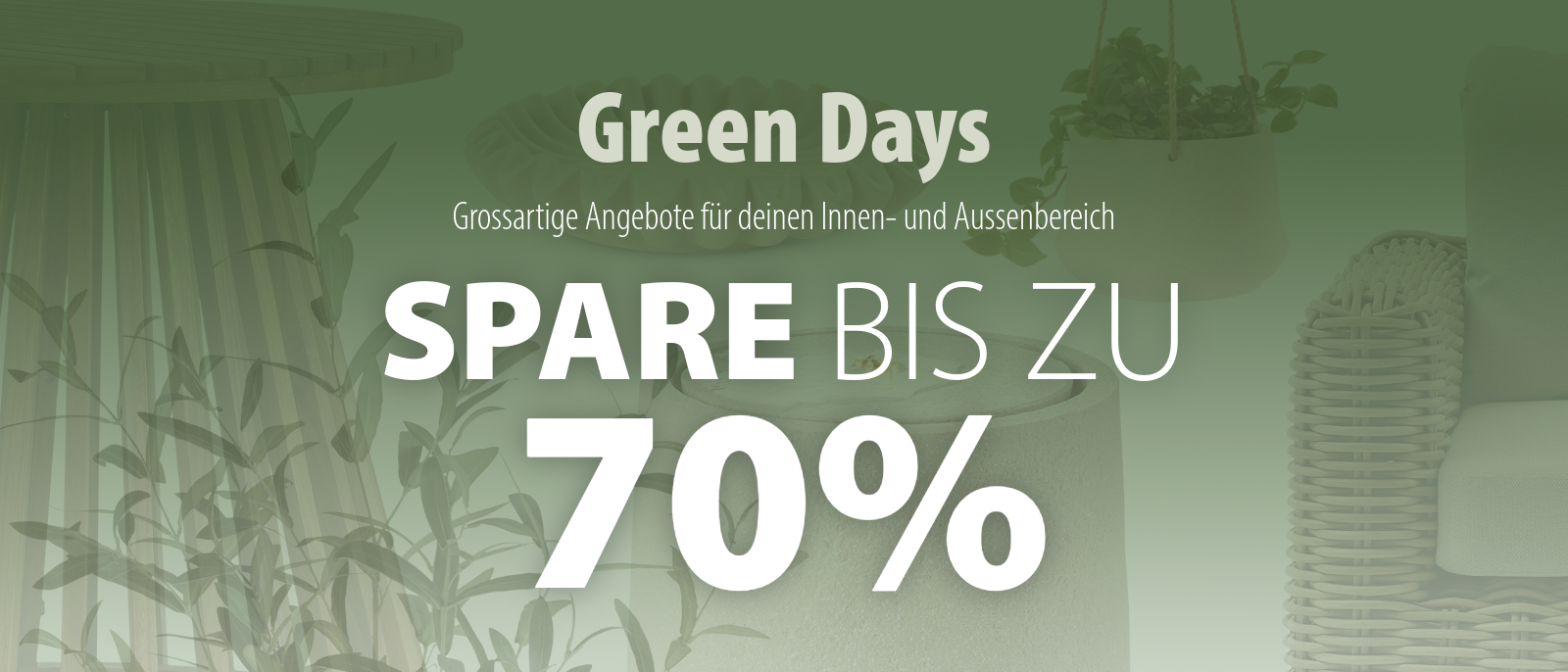 Green Days Spare bis zu 70%