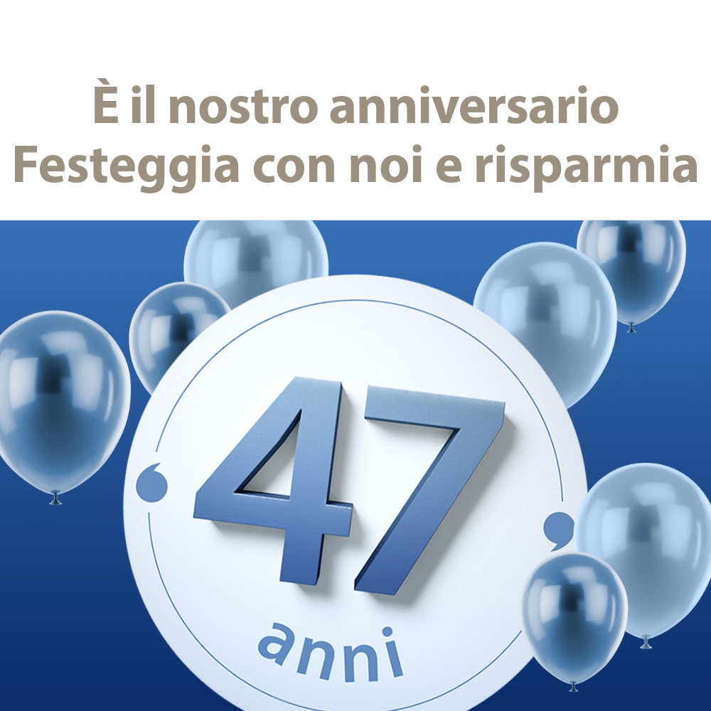 È il nostro anniversario - festeggia con noi