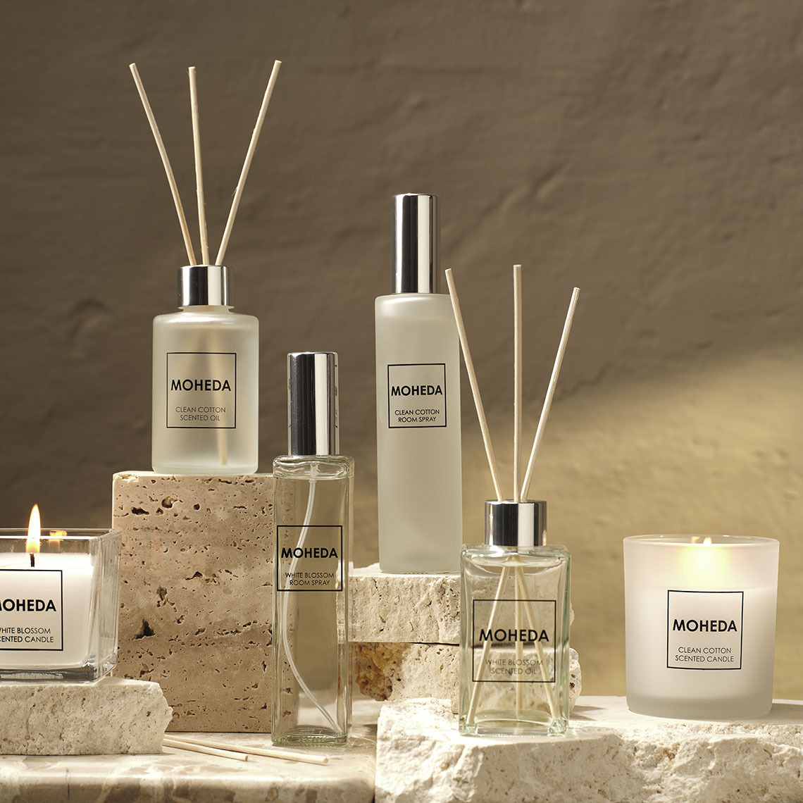 Candele profumate, spray per ambienti e diffusori di fragranze