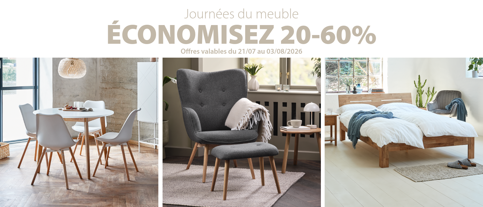 Économisez 20-60% Journées du meuble