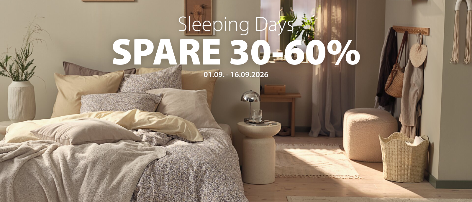 Sleeping Days Spare 30-60%