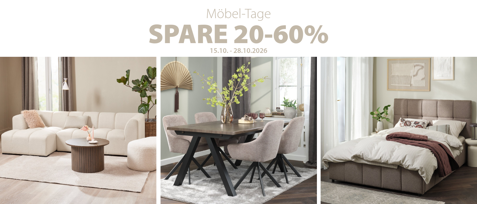 Möbel-Tage - Spare 20-60% Möbel-Tage - Spare 20-60%