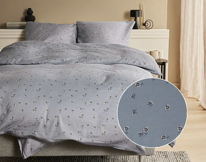 Bettwäsche GERD Bettwäsche aus 100% Satin mit kleinem Blumenmuster